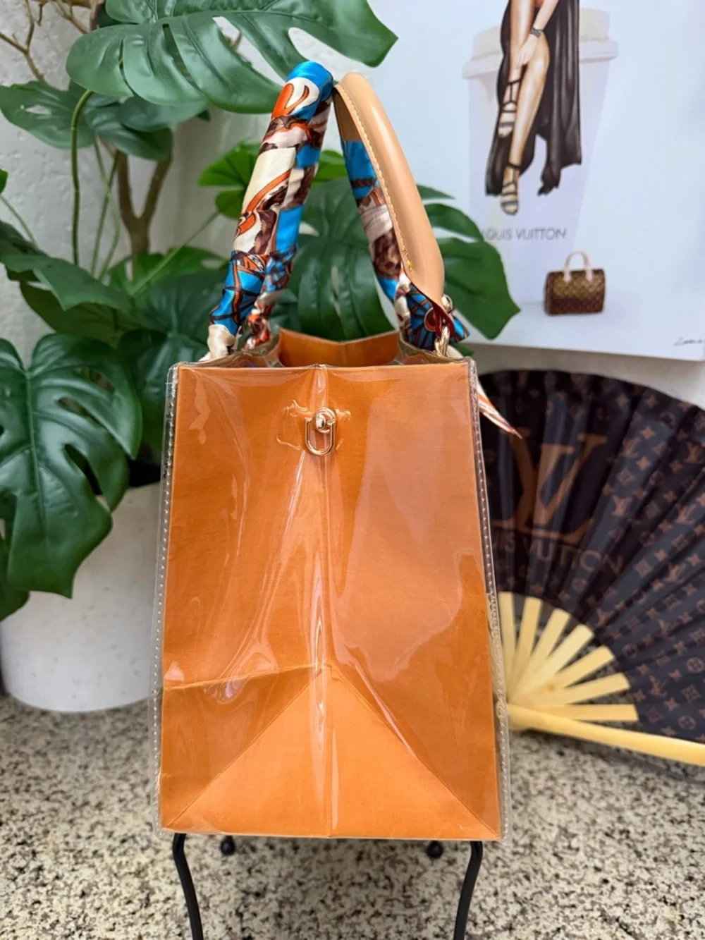 🧡🩵 Louis Vuitton Gift Tag Tote 🩵🧡 - Picture 5 of 7